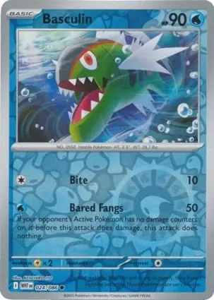 Basculin 024/086 - Reverse Holo, SV White Flare