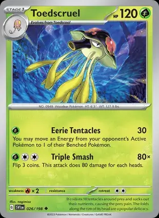 Toedscruel 026/198 - Non Holo, SV Scarlet & Violet