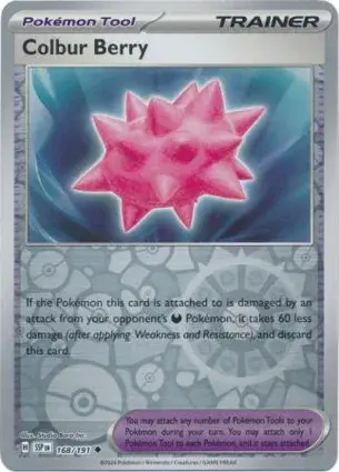 Colbur berry 168/191 - Trainer Reverse Holo, SV Surging Sparks