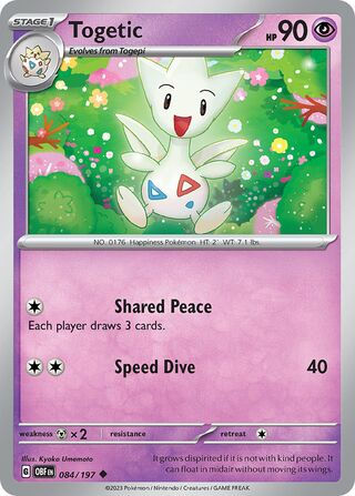 Togetic 084/197 - Non Holo, SV Obsidian Flames