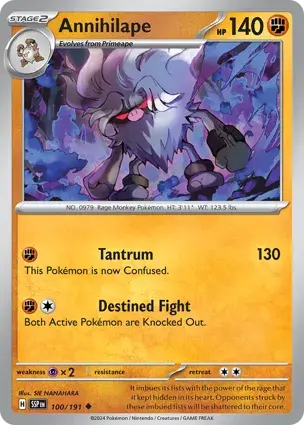 Annihilape 100/191 - Non Holo SV Surging Sparks