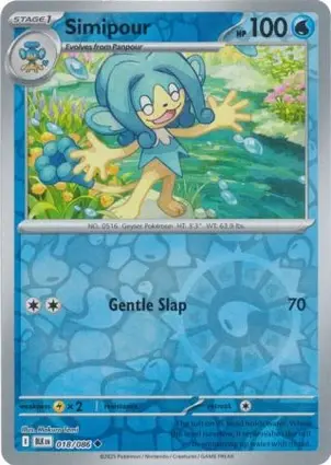 Simipour 018/086 - Reverse Holo, SV Black Bolt