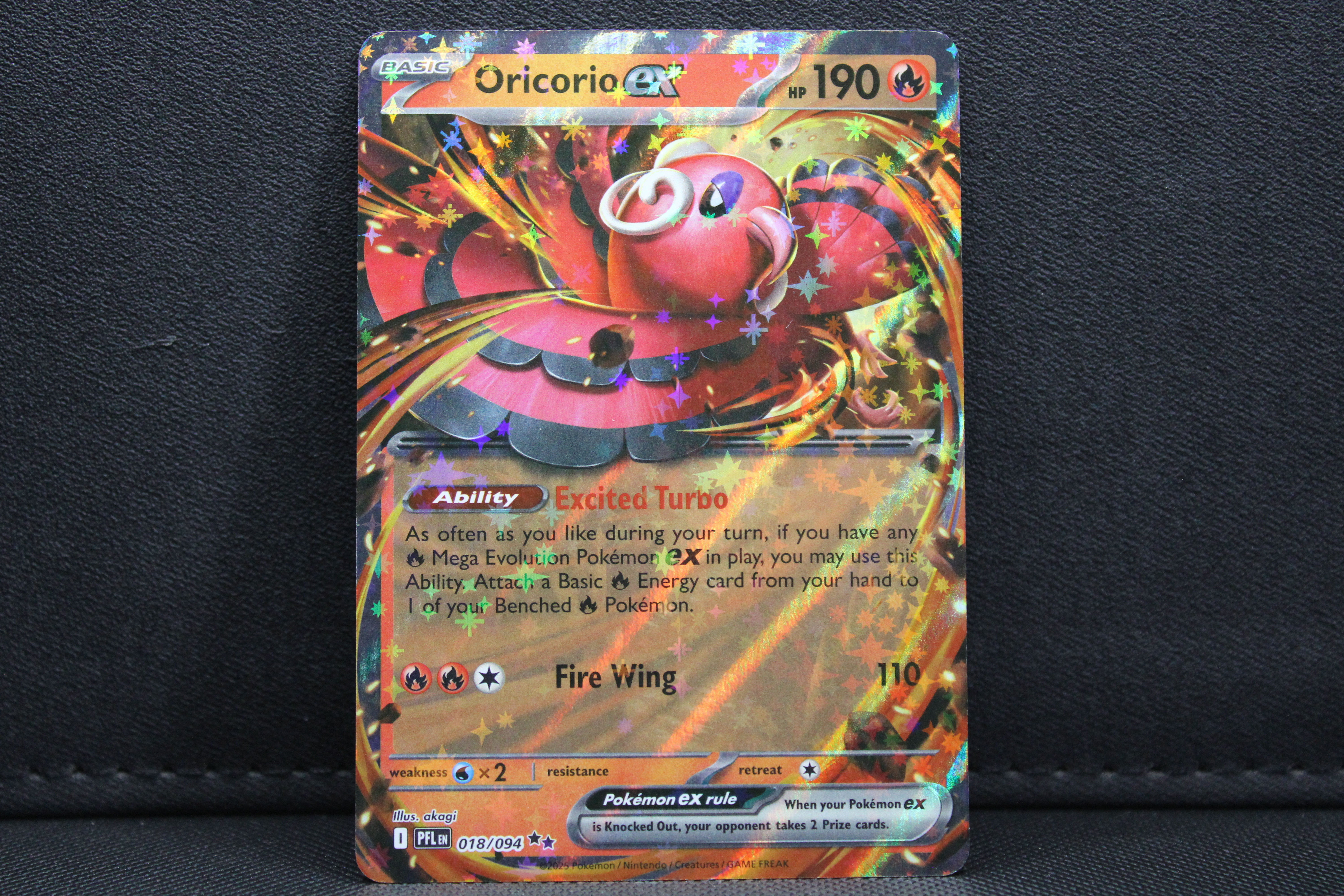 Oricorio Ex 018/094 - Holo (Half Art), ME Phantasmal Flames