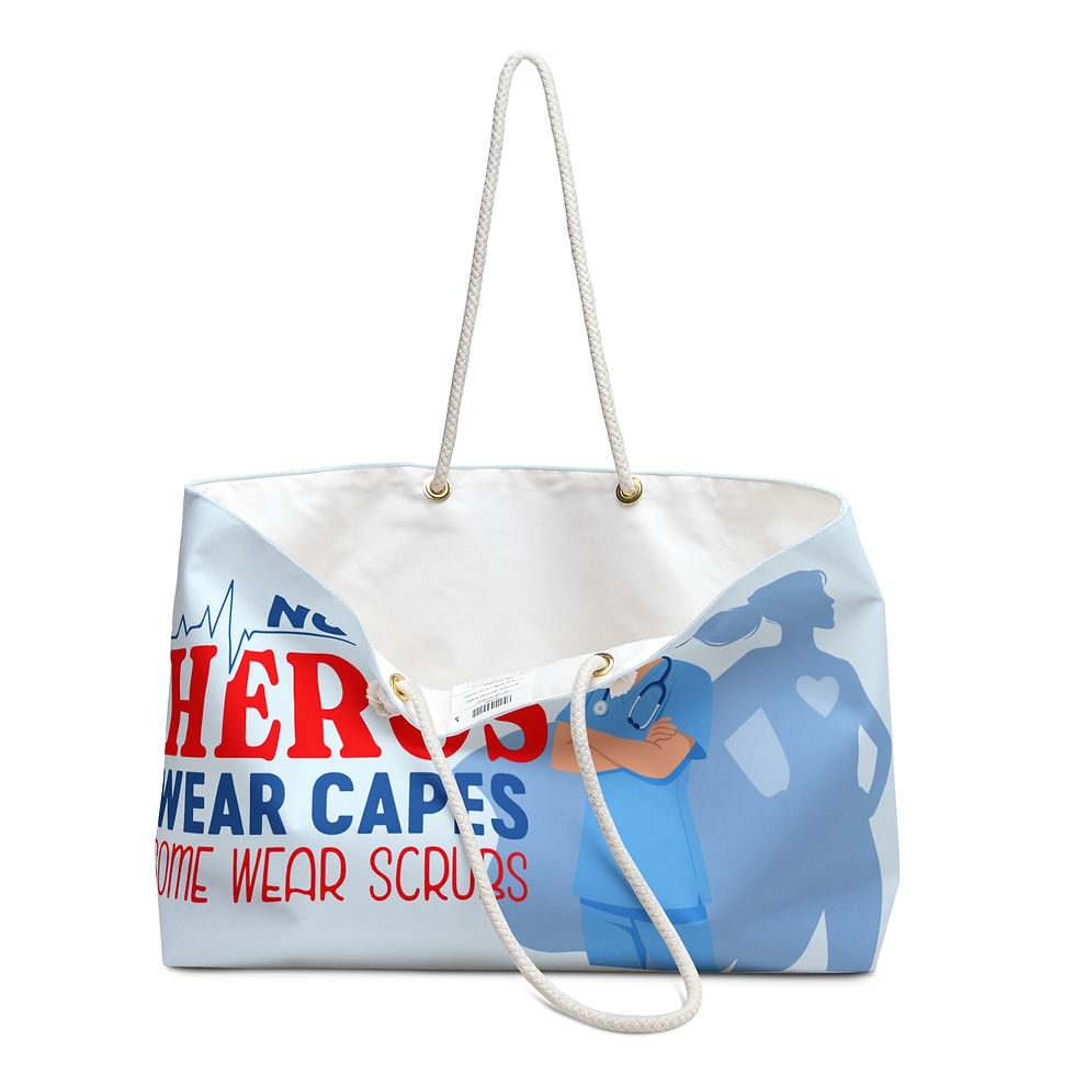 Thumbnail: Nurse "Not All Heroes Wear Capes" Weekender Bag