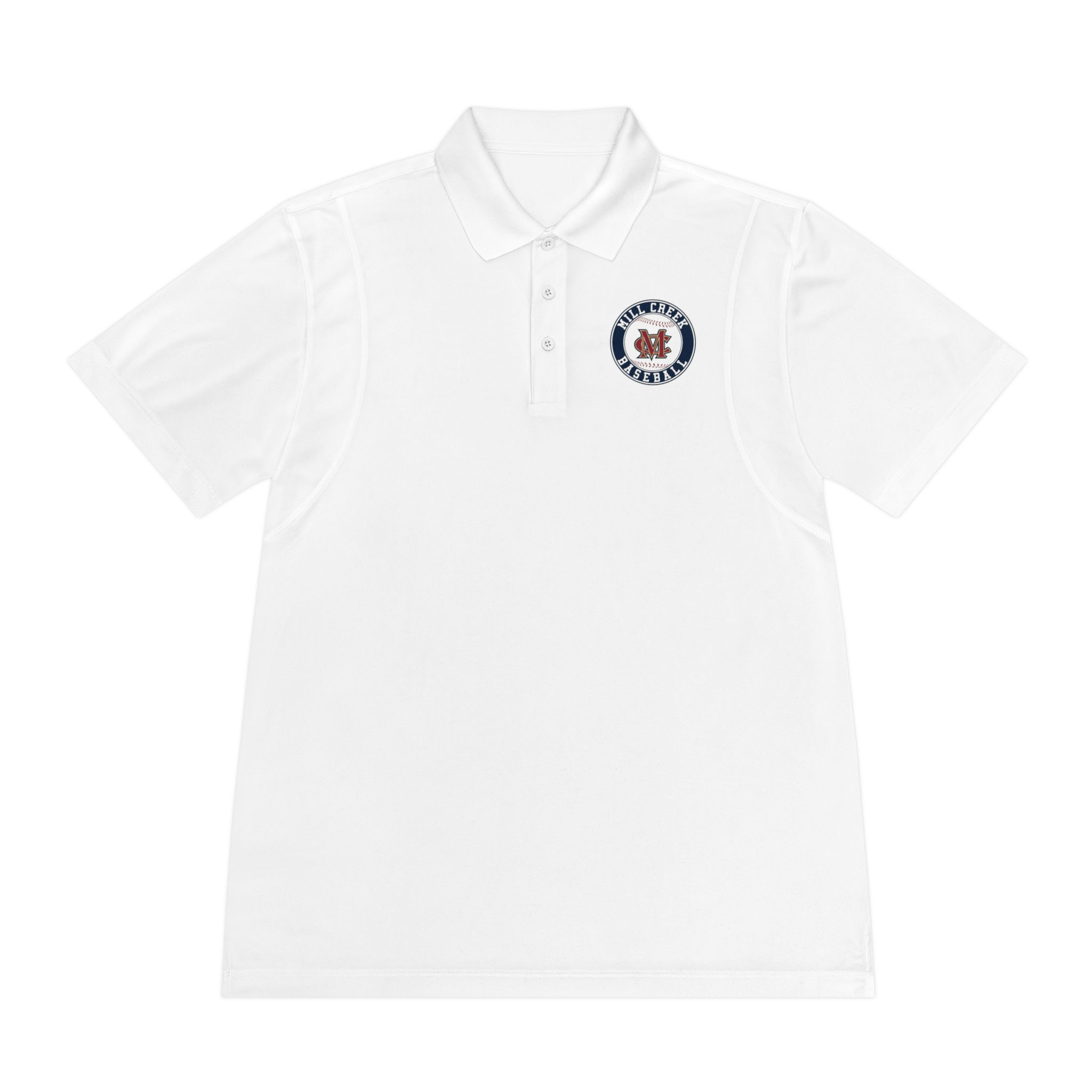 Mill Creek Round Baseball - Sporty Men's Polo Shirt