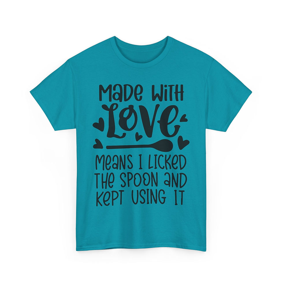 Thumbnail: Made With Love Means... - Unisex Heavy Cotton Tee