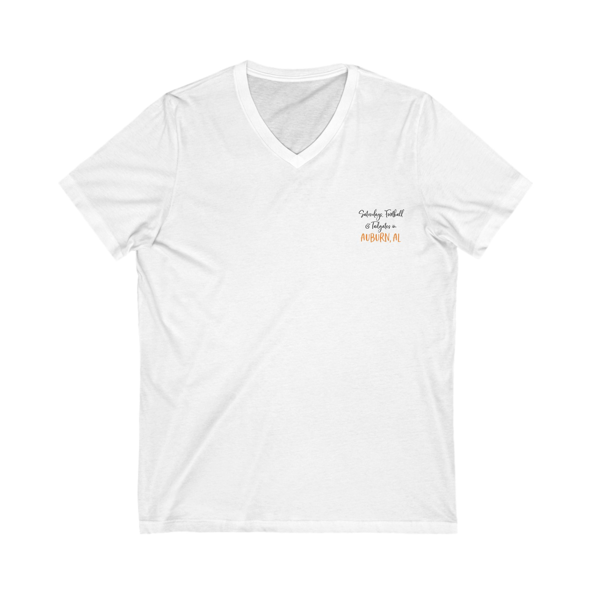 Auburn Game Day – Ladies V-Neck Cotton Tee