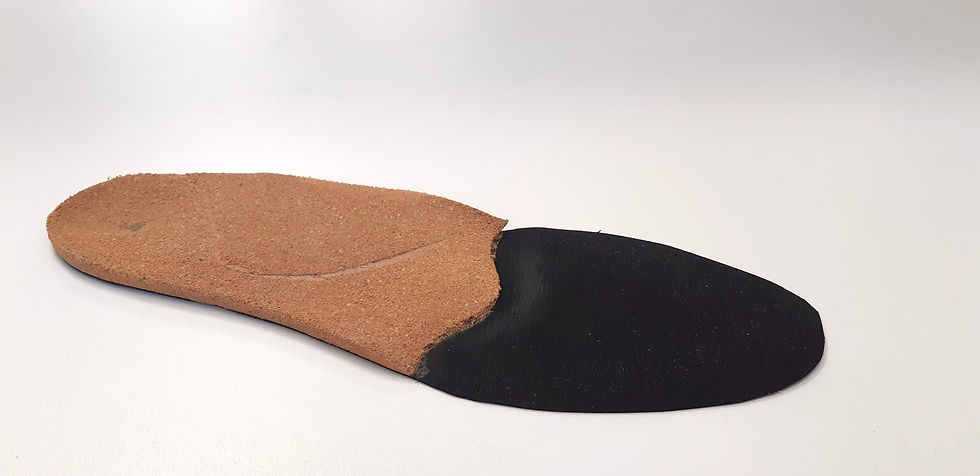 Semelles orthopédiques monobloc