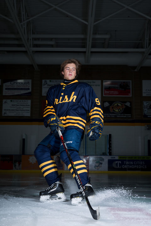 Hockey Player Senior Photo Examples Minneapolis & St. Paul
