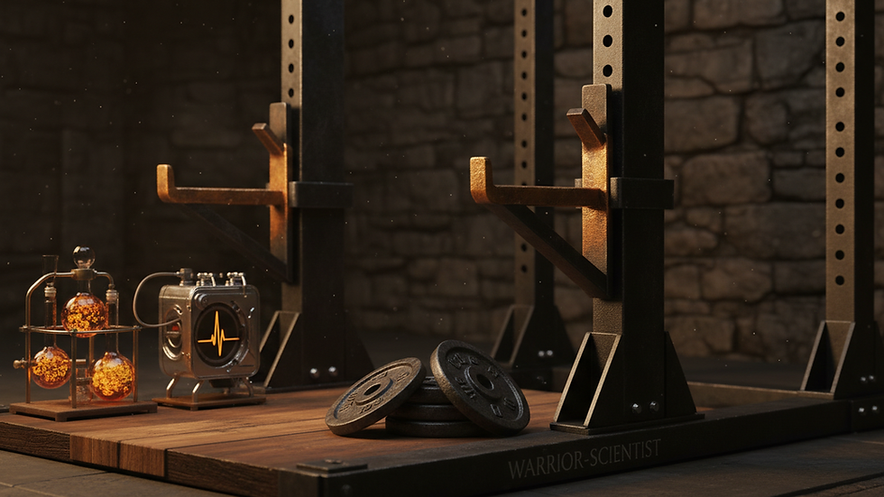 v9fitness Strength Gear - a heavy-duty power rack with adjustable safety catches