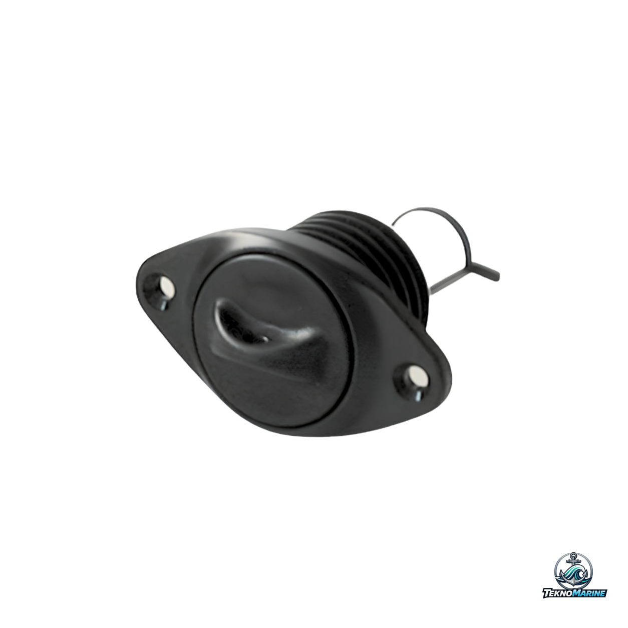 Tappo scarico acqua ovale in nylon con tappo a vite e sicurezza