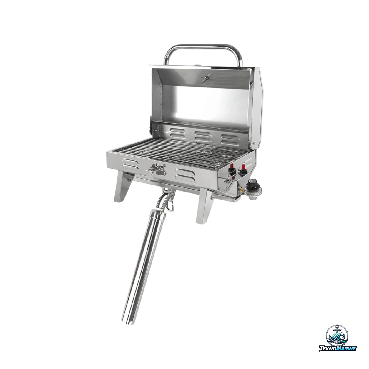 immagine barbecue nautica barca a gas portatile Inox