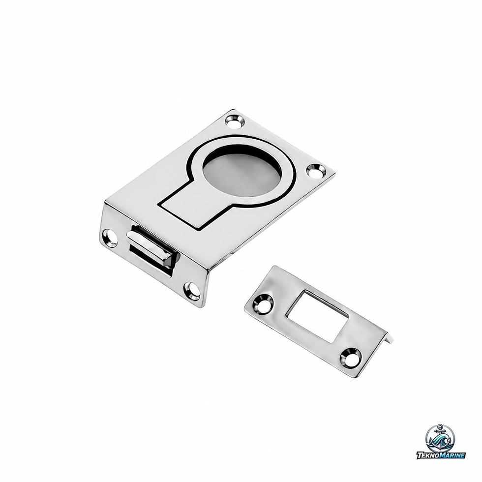 Alzapagliolo scrocchetto a filo Inox 316