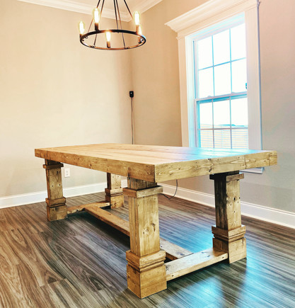 The Wade Farmhouse Table Custom Farmhouse Table