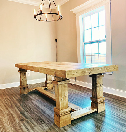 The Wade Farmhouse Table Custom Farmhouse Table