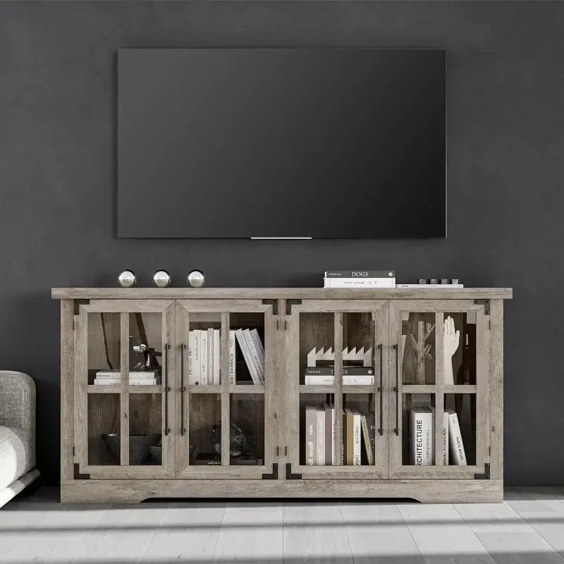 Thumbnail: 63" Farmhouse Buffet Cabinet