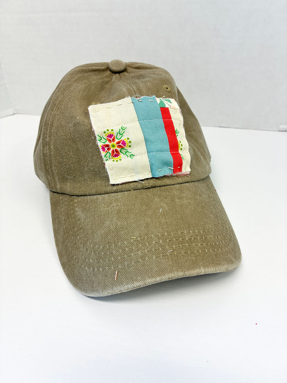 Thumbnail: Quilt Block Ball Cap (Tan) 