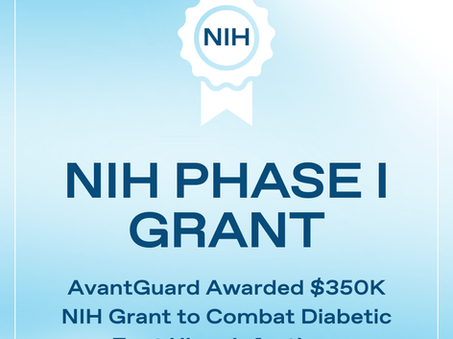 AvantGuard Awarded $350K NIH Grant to Combat Diabetic Foot Ulcer Infections