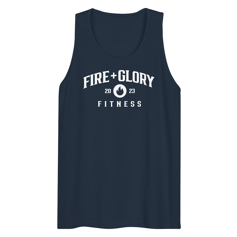 Thumbnail: The OG Fire + Glory Men's/Unisex Tank (white print)