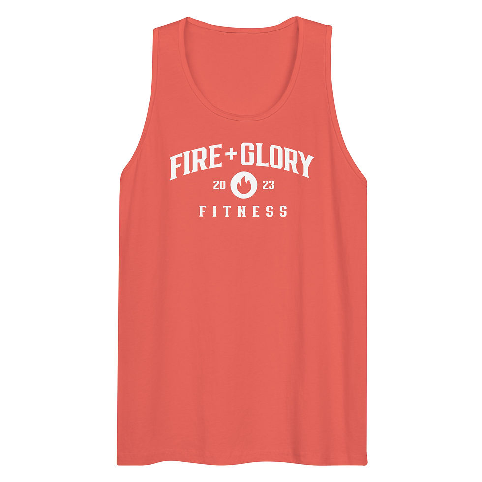 Thumbnail: The OG Fire + Glory Men's/Unisex Tank (white print)