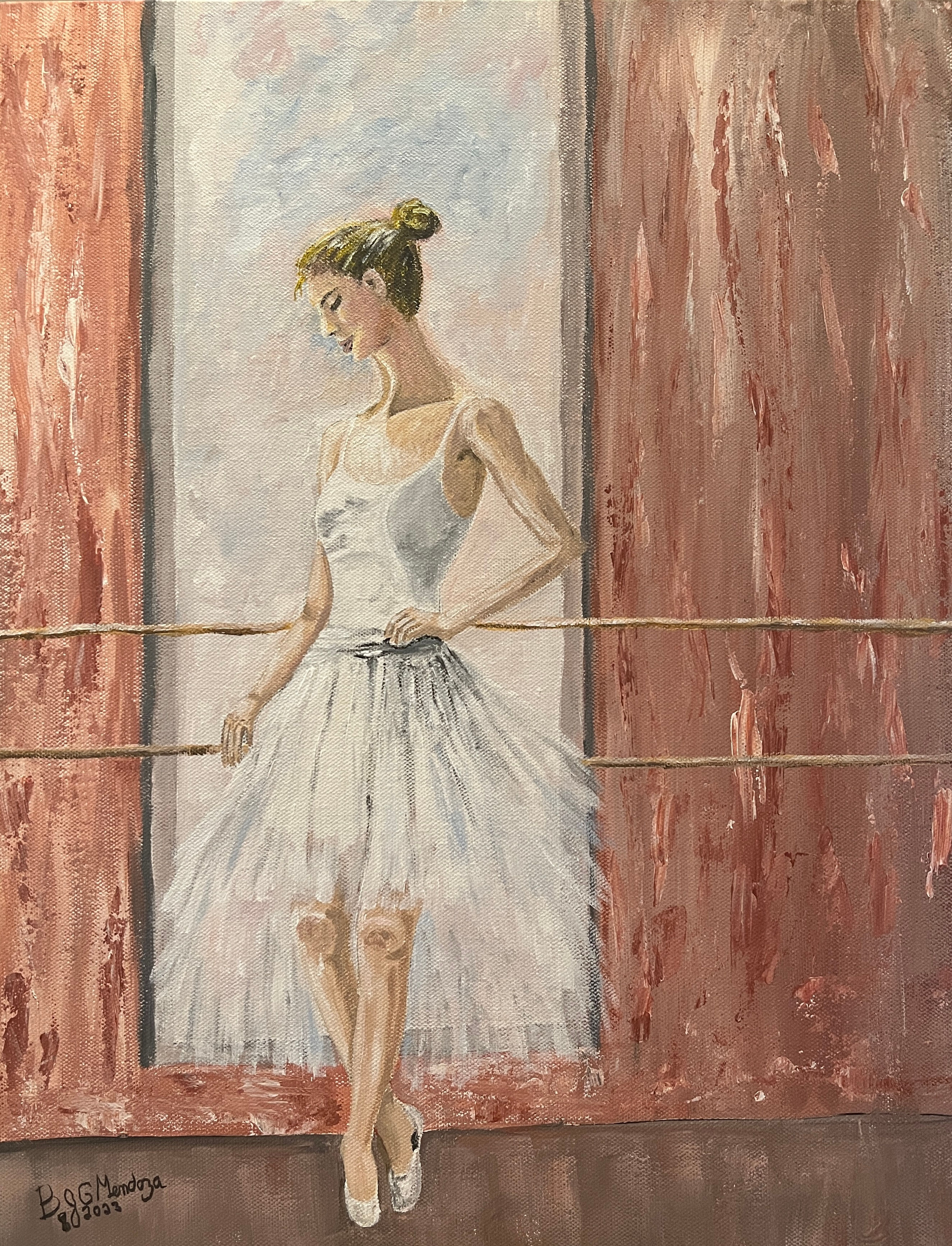 The Elegant Ballerina: Contemplating the Pose