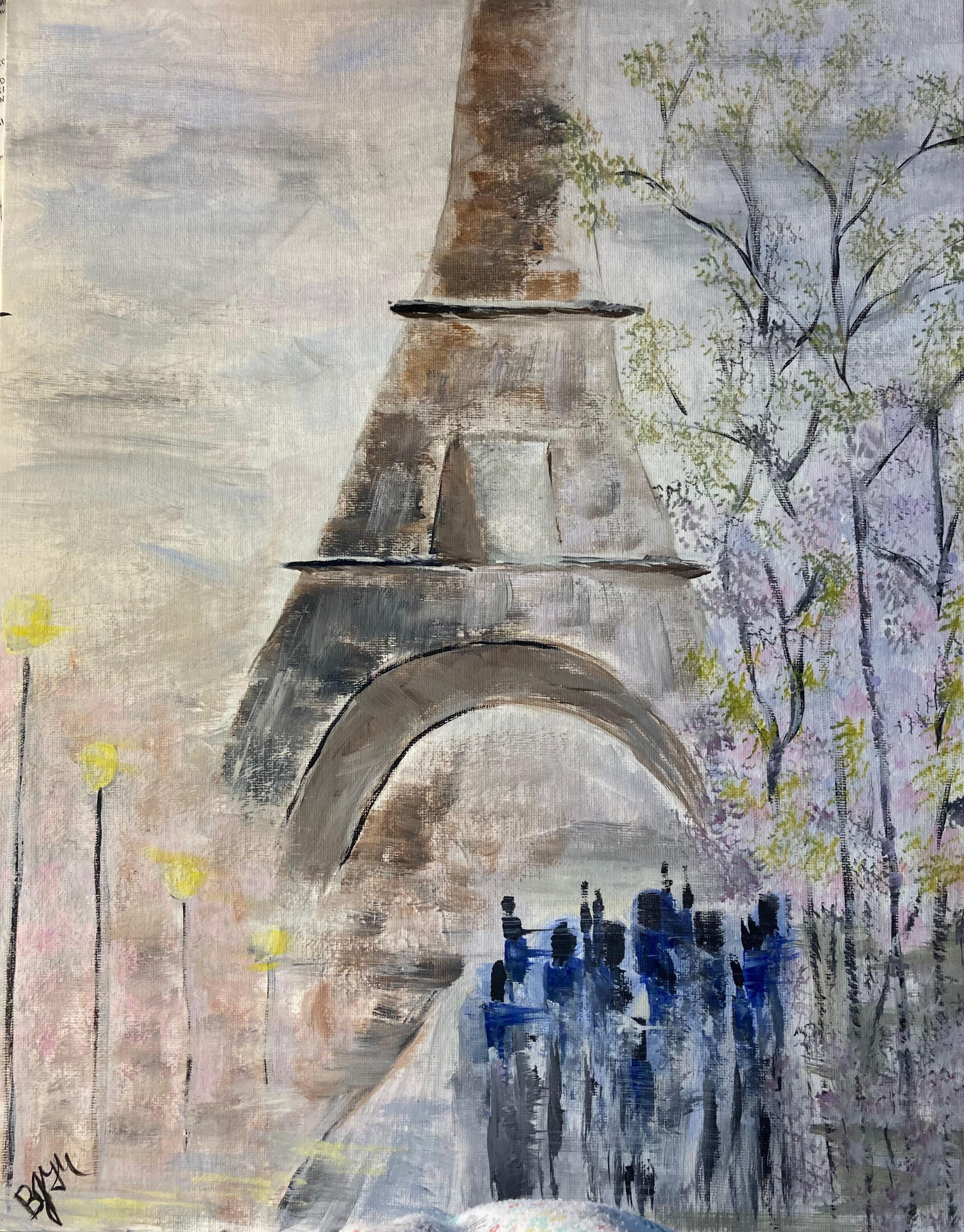 Abstract Eiffel Tower