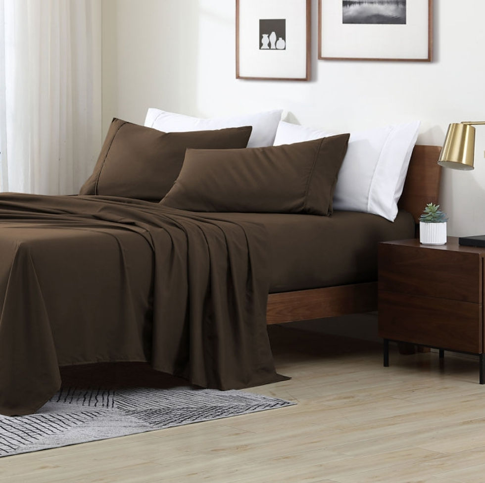 Swift Home - Ultra Soft Microfiber Sheet Set Twin Xl - Brown