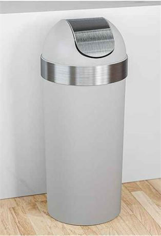Venti 16.5gal 35" Plastic Household Trash Can - Grey