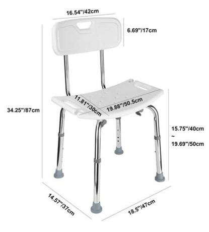 LB-Medical Tool-Free Assembly Shower Chair