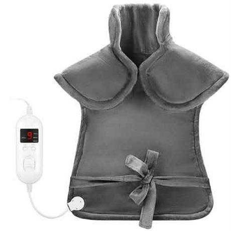 Living Basics Electric Heating Pad for Neck and Shoulders Sz 23" x 31"