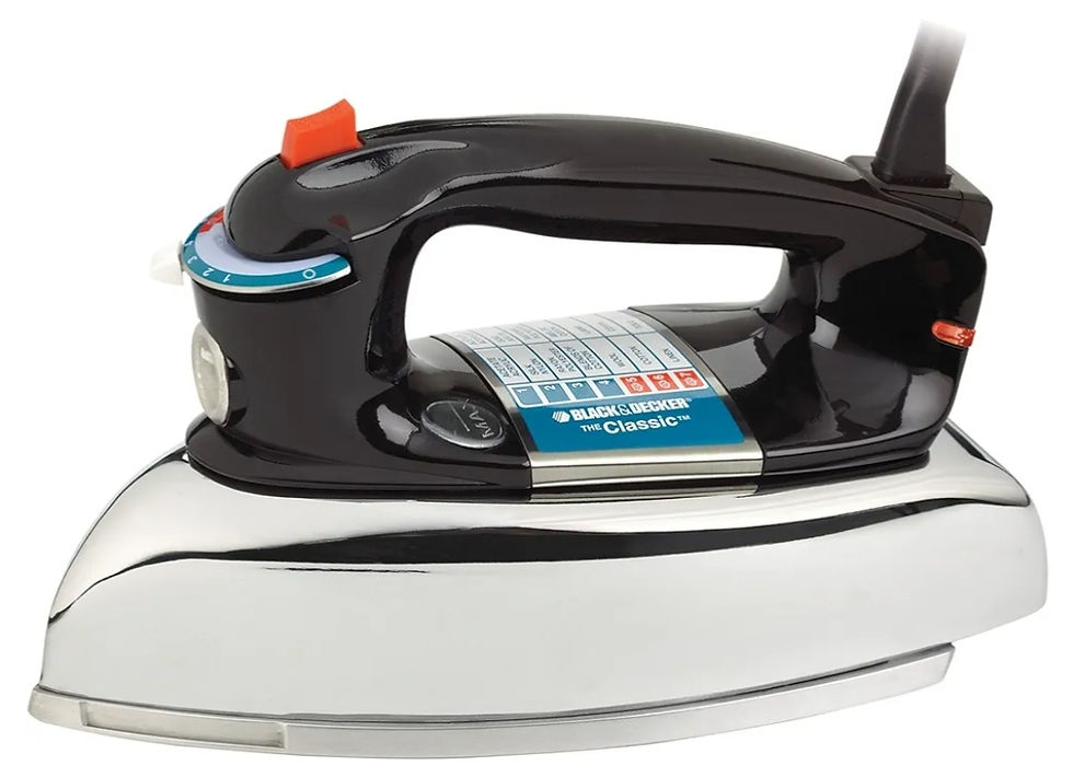 Black and Decker F67E Aluminum Soleplate, Steam or Dry Classic Iron
