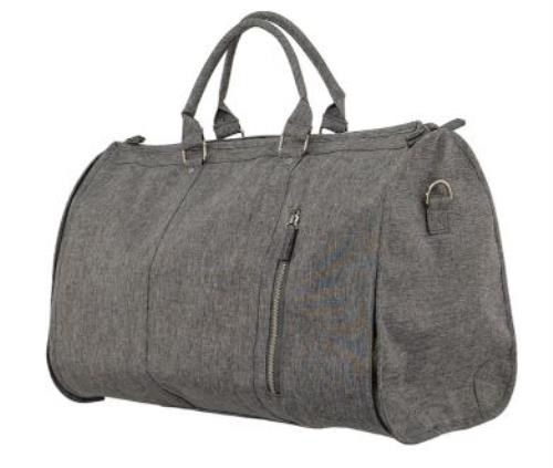 Hoppel Convertible Garment Duffel Bag with Strap - Grey