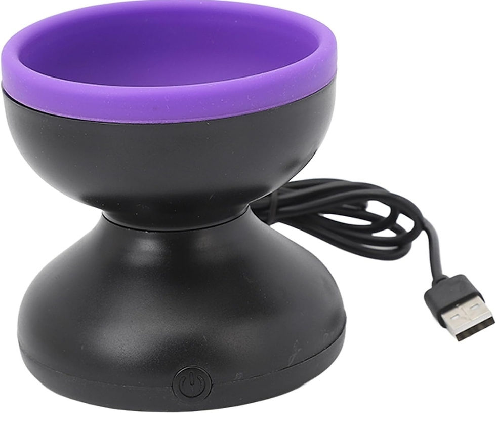 Auto Makeup Brush Cleaner Purple and Black