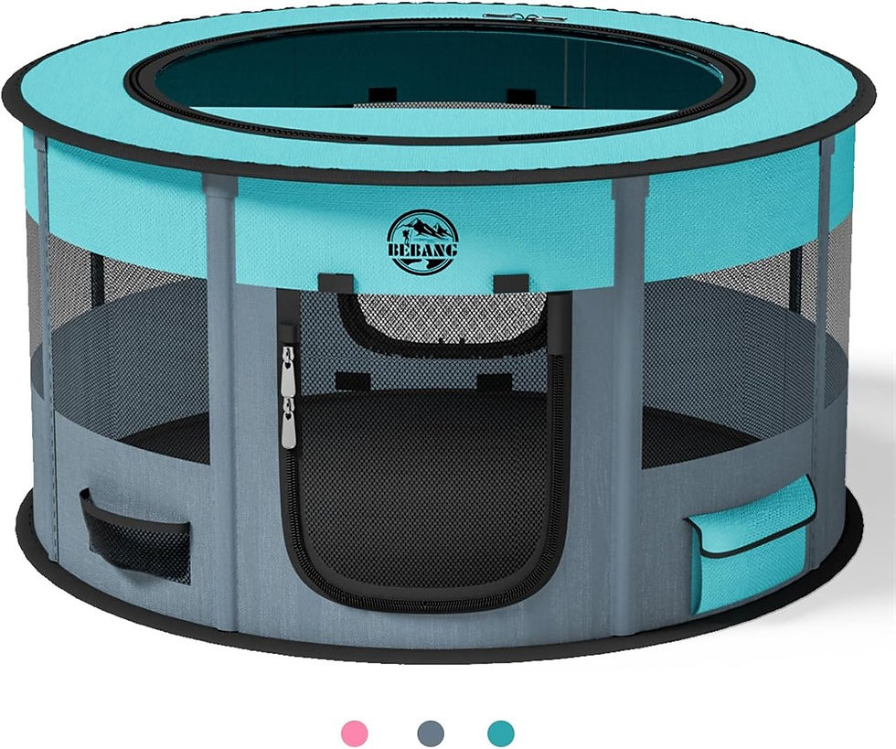 Bebang Foldable Portable Indoor/Outdoor Pet Playpen Sz: Large