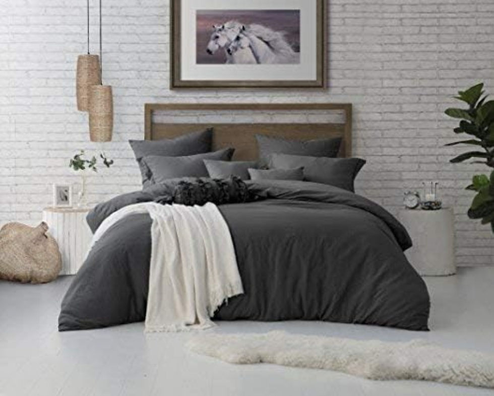 Swift Home 3Pc Pre-Washed Microfiber Duvet Set Sz: Double/Queen Grey