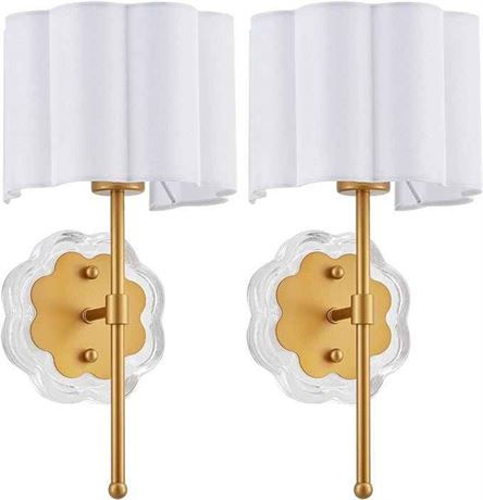 MhyTogn Modern Antique Brass 2pk Wall Sconce