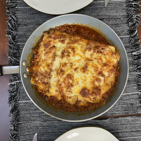 Receita de Lasanha feita na frigideira, fácil, rápido e prático