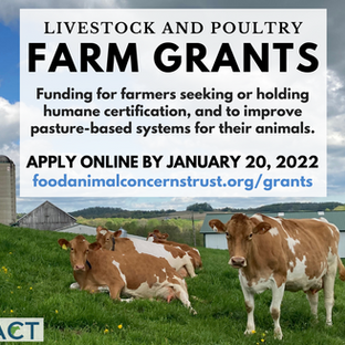 Livestock & Poultry Farmers: Apply for a Fund-a-Farmer Grant from FACT