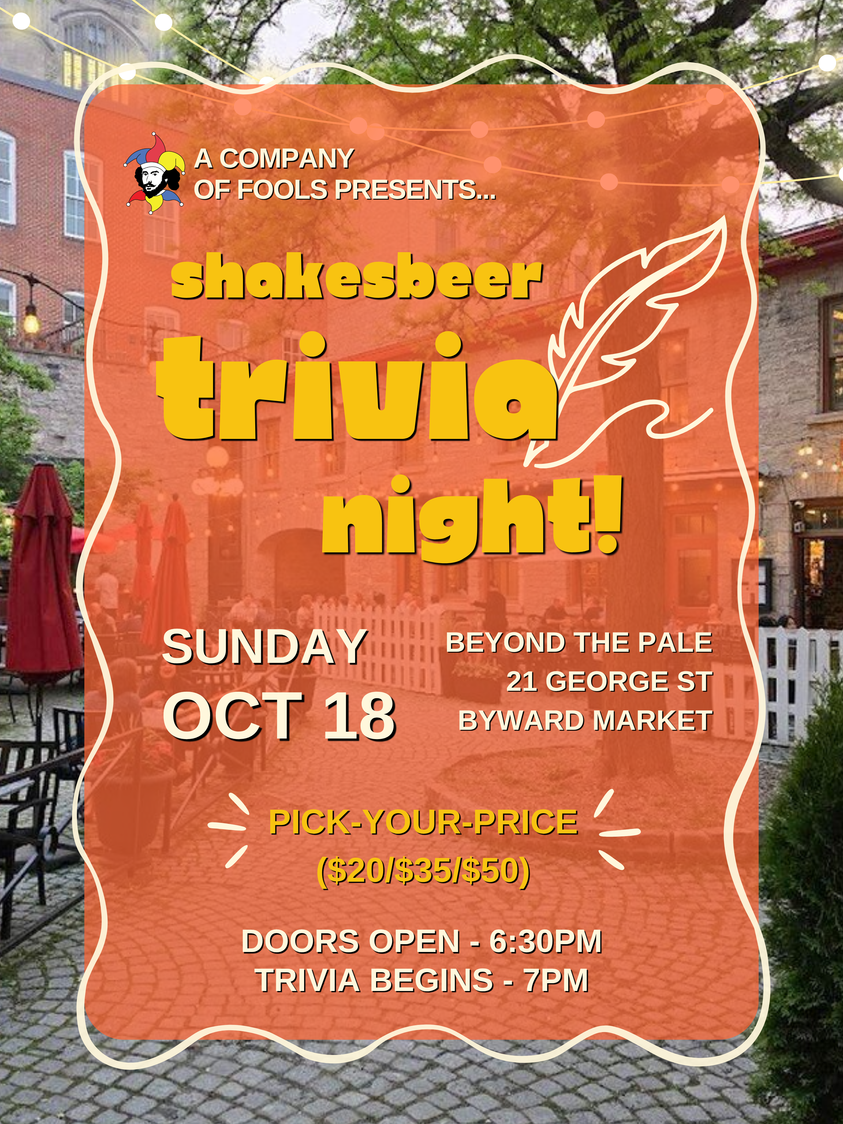 ShakesBEER 2026 at Beyond The Pale ByWard Taproom, Sun, Oct 18
