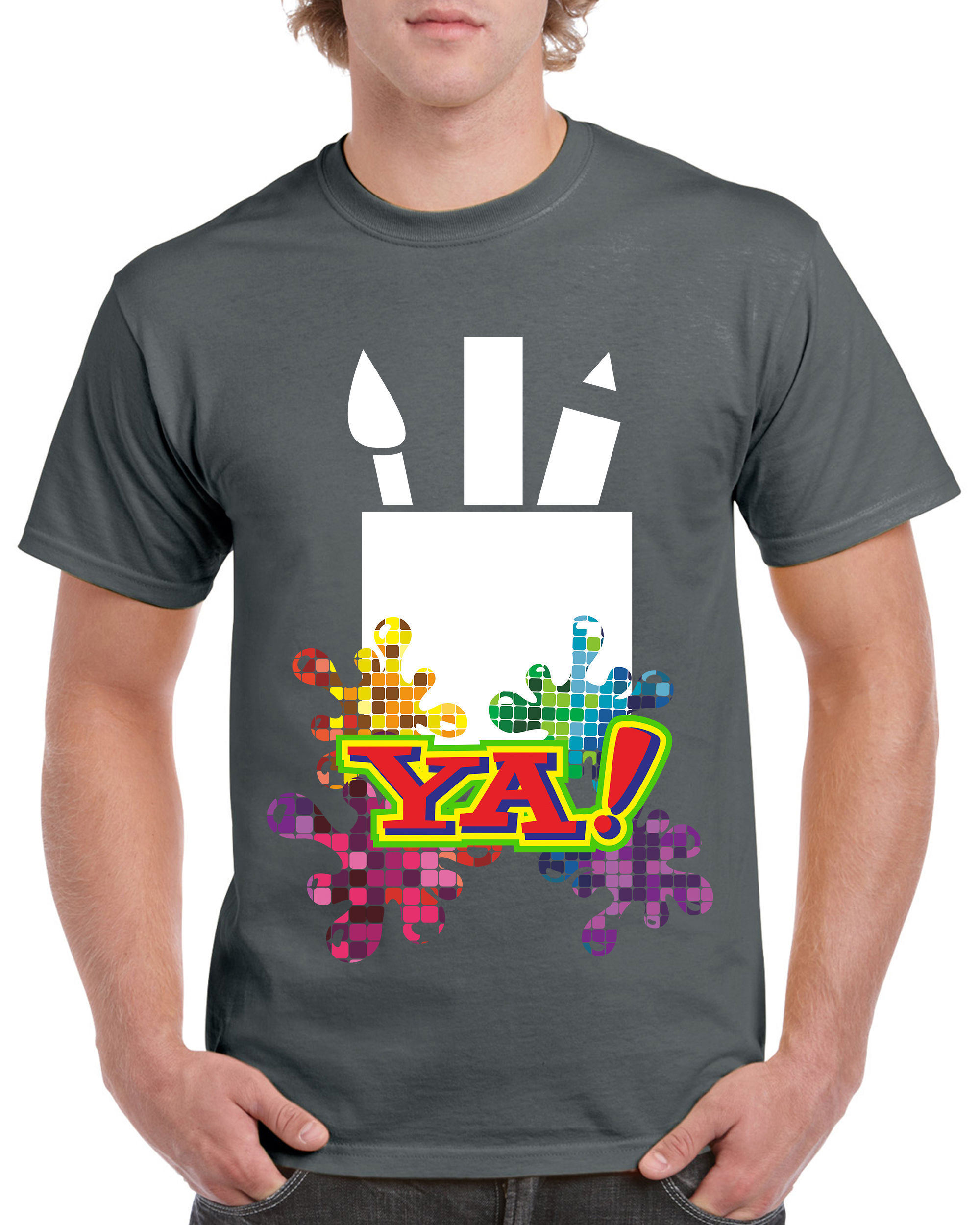 CAMISETAS TWO GRIS OSCURO