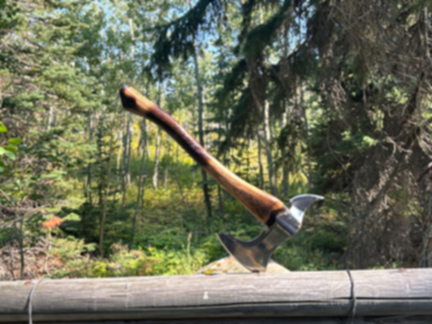 The Grizzler - Rone Creek USA Made Custom Hatchet w/ Leather Sheath