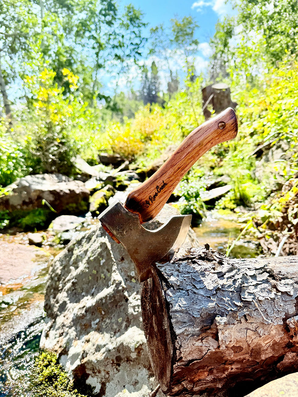 Thumbnail: Oakrunner Reserve: Rone Creek Signature 13" Hatchet with Sheath