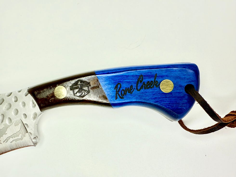 Thumbnail: Rone Creek Distributors: Full Tang 4” Stainless Steel Blade Wood Handle
