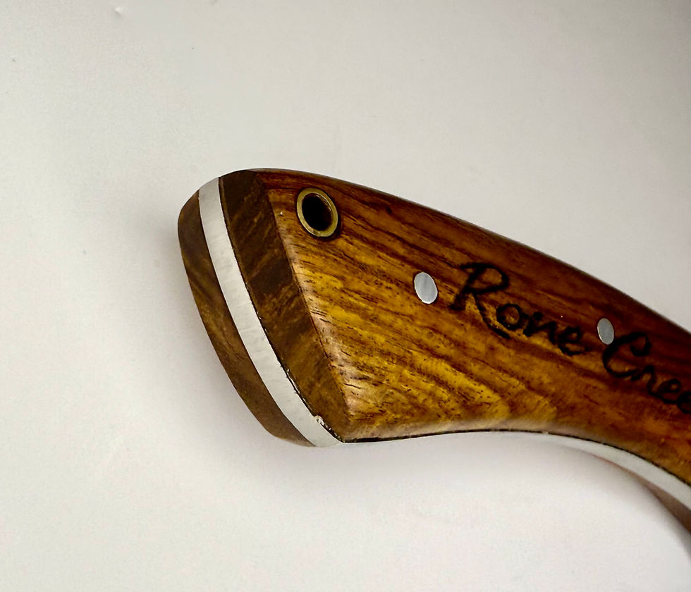 Thumbnail: Polished Nessmuk Knife: Rone Creek 10" Full Tang Knife w/ Sheath