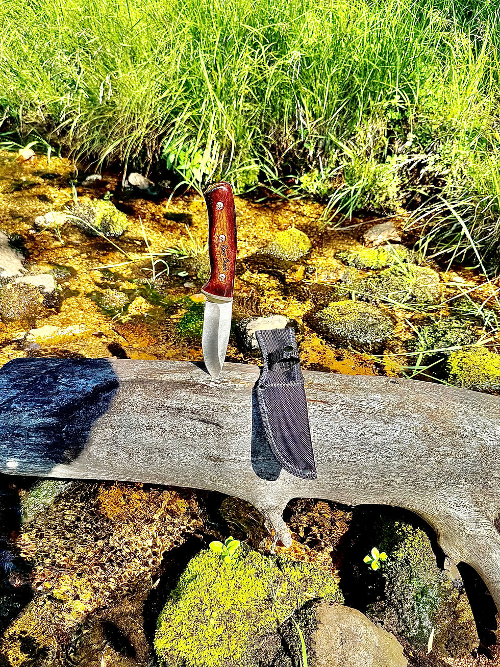Thumbnail: The Trailblade: 10" Rone Creek Stainless Steel Drop Point 4.25" Blade w/ Nylon S