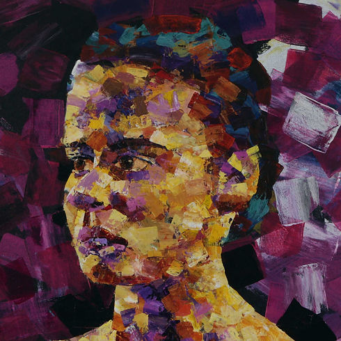 Œuvre intitulée Leiticia par l'artiste peintre Luc Fortier