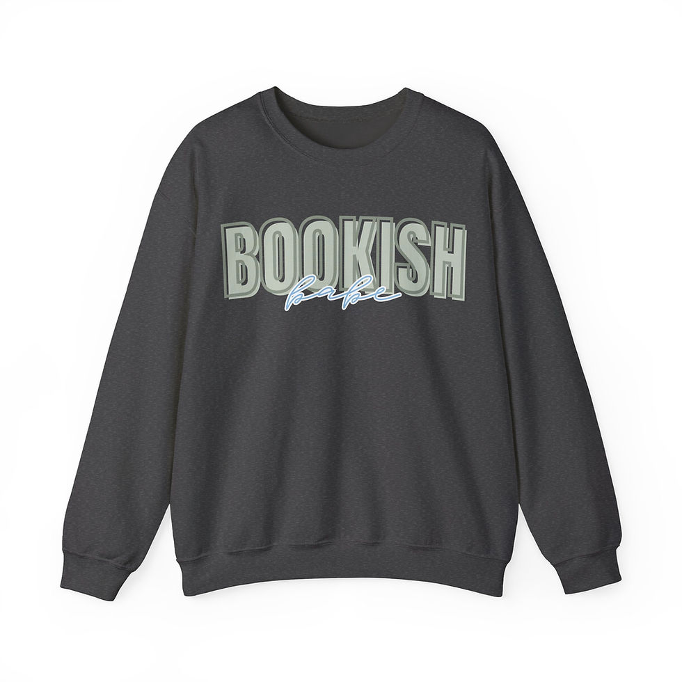 Thumbnail: BOOKISH BABE CREWNECK - GREEN FONT