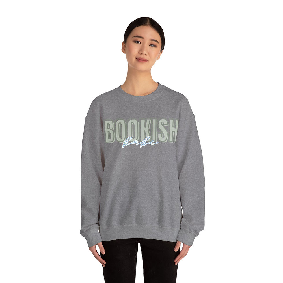 Thumbnail: BOOKISH BABE CREWNECK - GREEN FONT