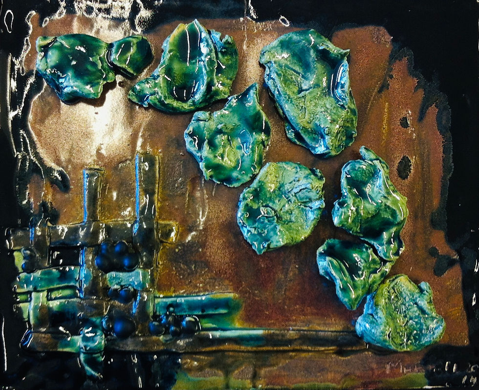 3.Ceramic bas relief 18x30 cm