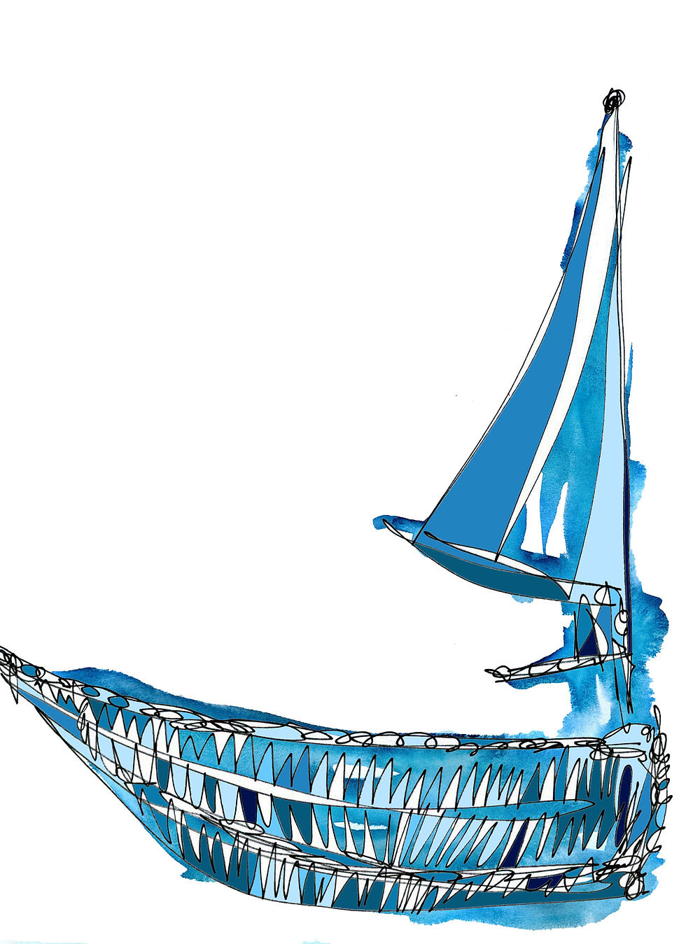 blue boat